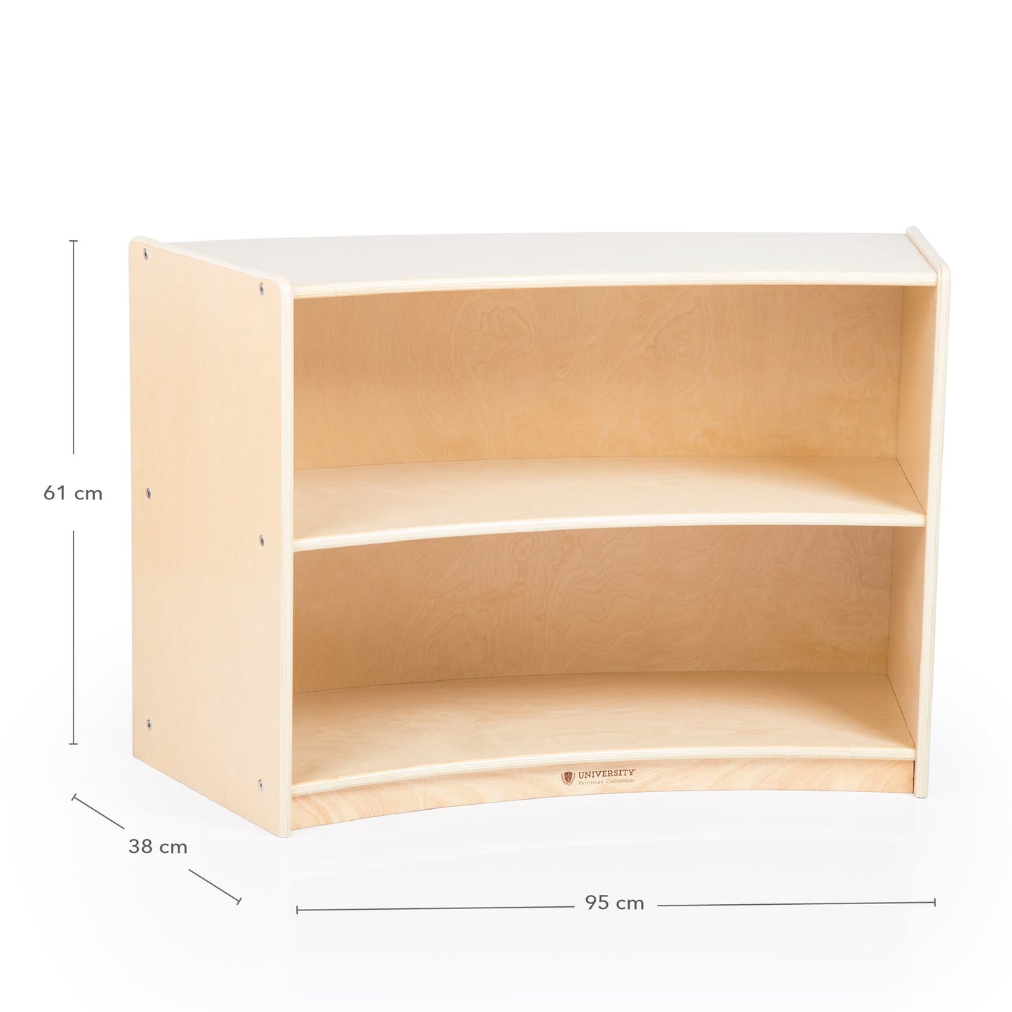 2-Shelf Right Curved Storage - 24"