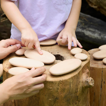 Wood Stackers - River Stones