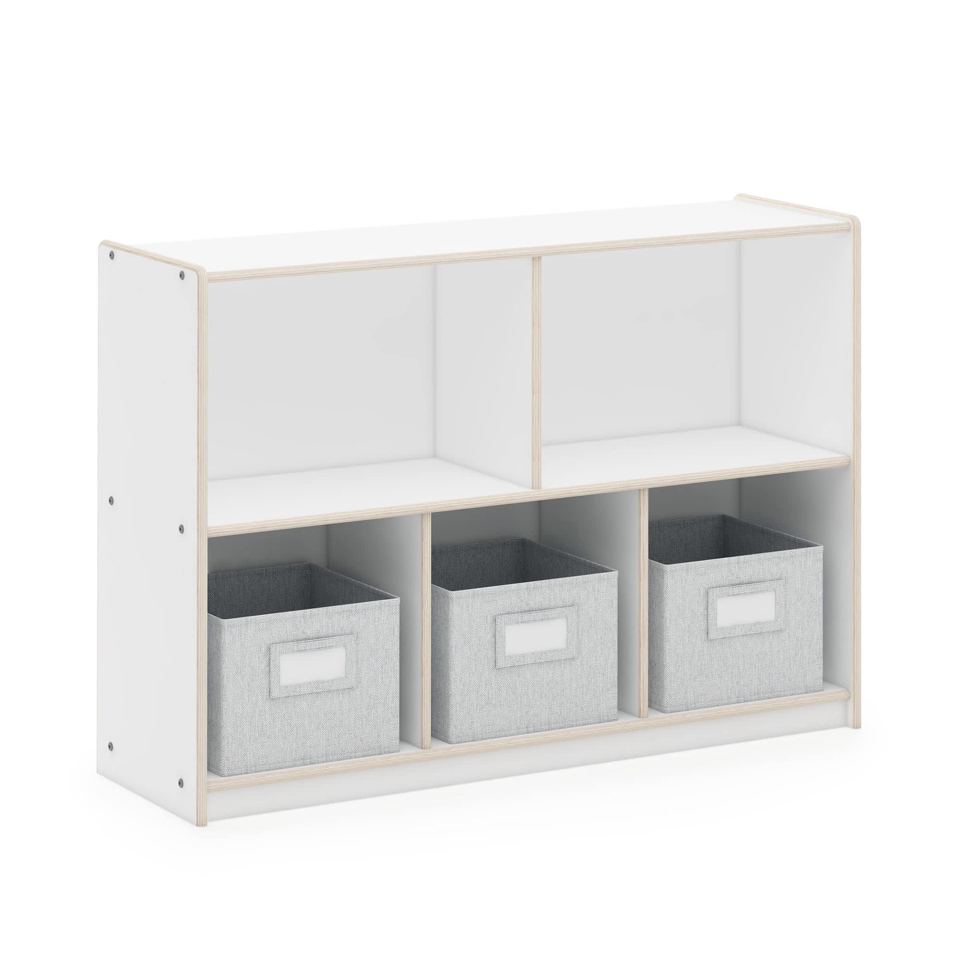 EdQ 2-Shelf 5-Compartment Storage with Bins - 30"