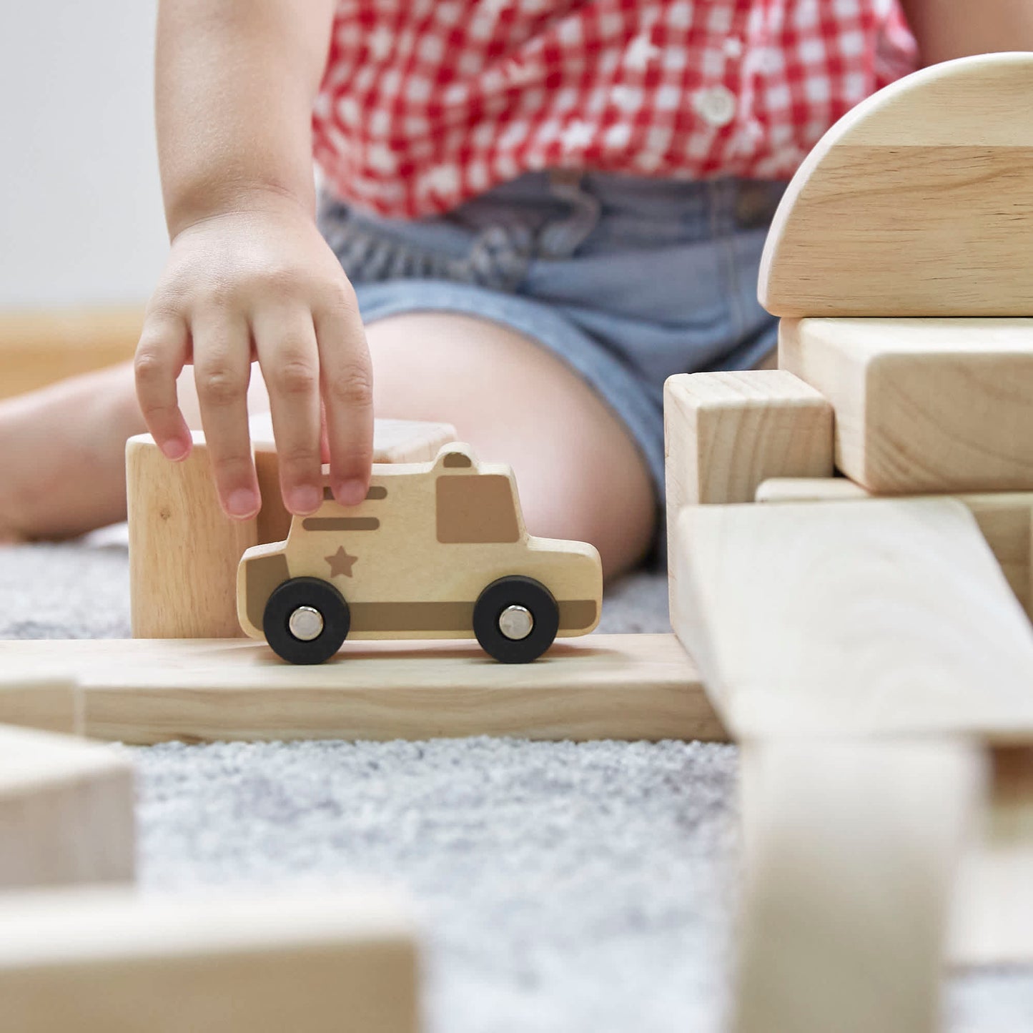 Mini Wooden Trucks - Set of 10
