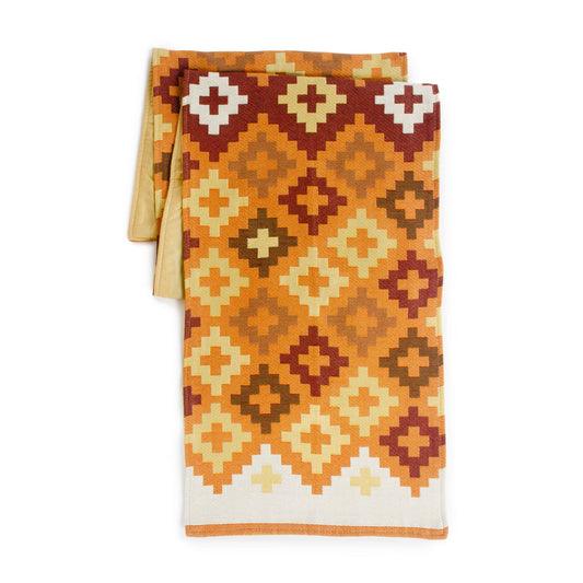 Warm Geo Decorative Runner - 64" x 13"