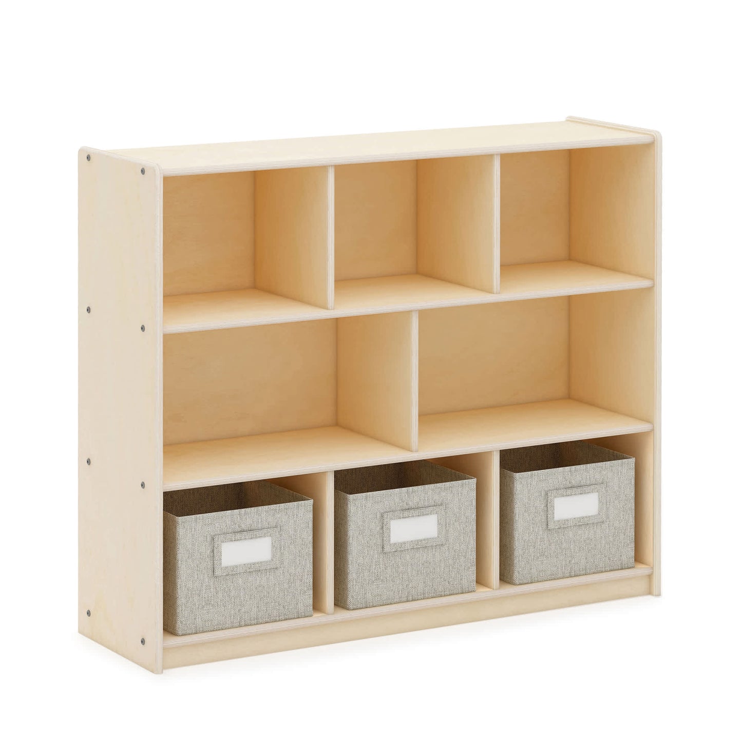 EdQ 3-Shelf 8-Compartment Storage with Bins - 36"