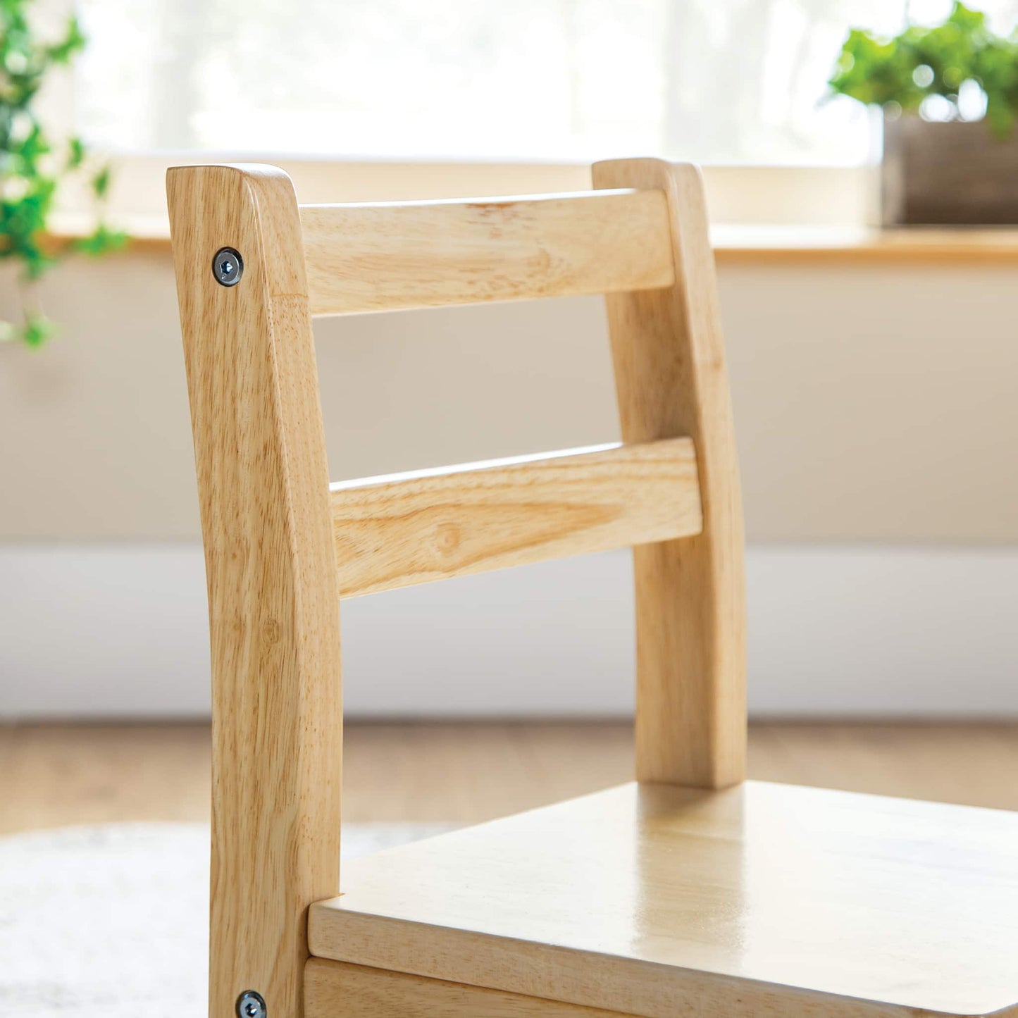 EdQ Hardwood Chairs - Set of 2 - 8" Seat