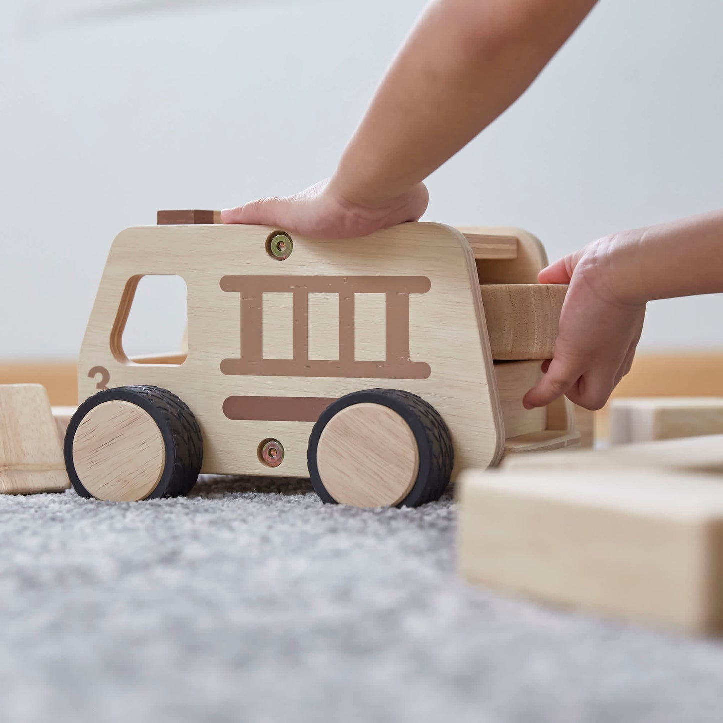 Wooden Fire Truck