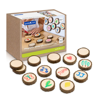 Magnetic Write-On Wood Cookies