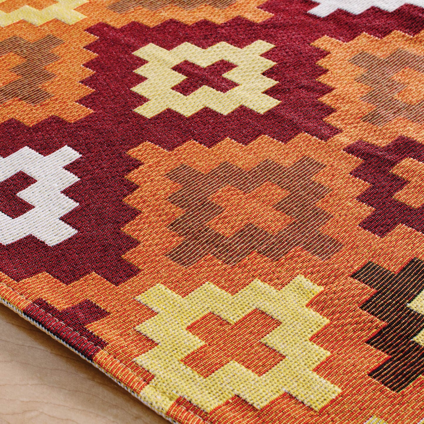 Warm Geo Decorative Runner - 64" x 13"