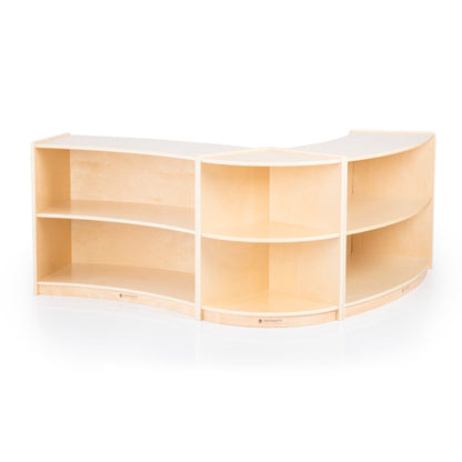 2-Shelf Left Curved Storage - 24"