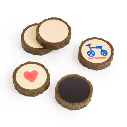 Magnetic Write-On Wood Cookies