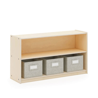 EdQ 2-Shelf Open Storage with Bins - 24"