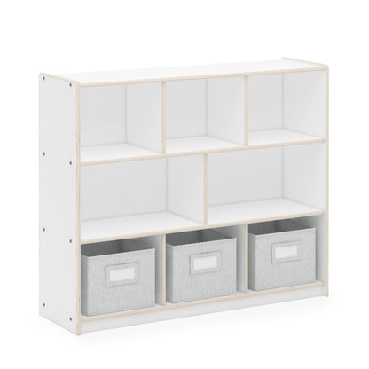 EdQ 3-Shelf 8-Compartment Storage with Bins - 36"