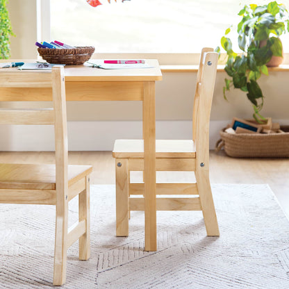 EdQ Hardwood Chairs - Set of 2 - 10" Seat