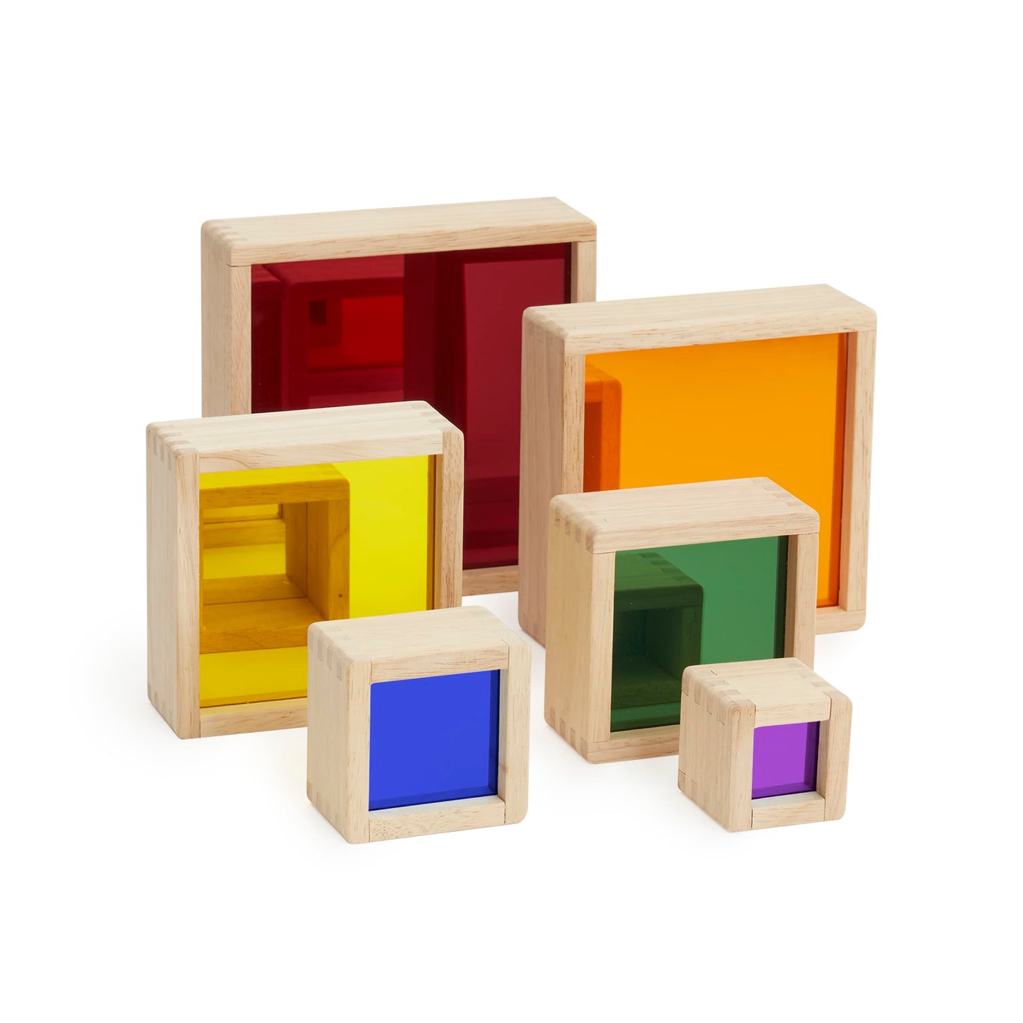 Nesting Pyramid Mirror Set