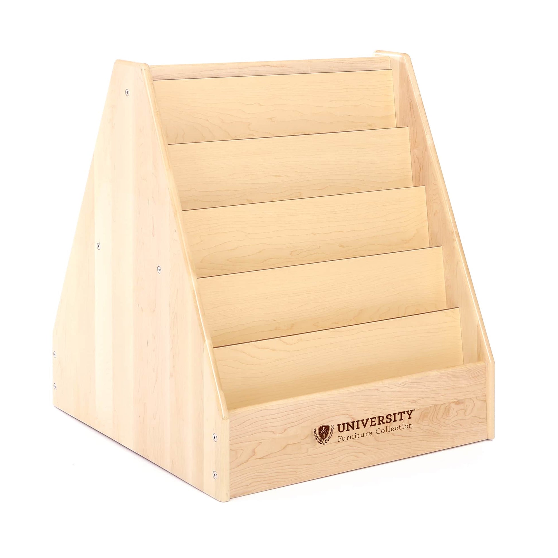 5-Shelf Book Display - Solid Maple - 28"