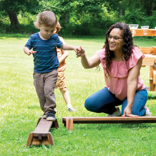 Acadia Outdoor Balance Beam Set of 2