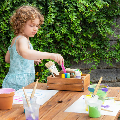 Martha Stewart Kids' Outdoor Craft Table, Benches and Umbrella Set