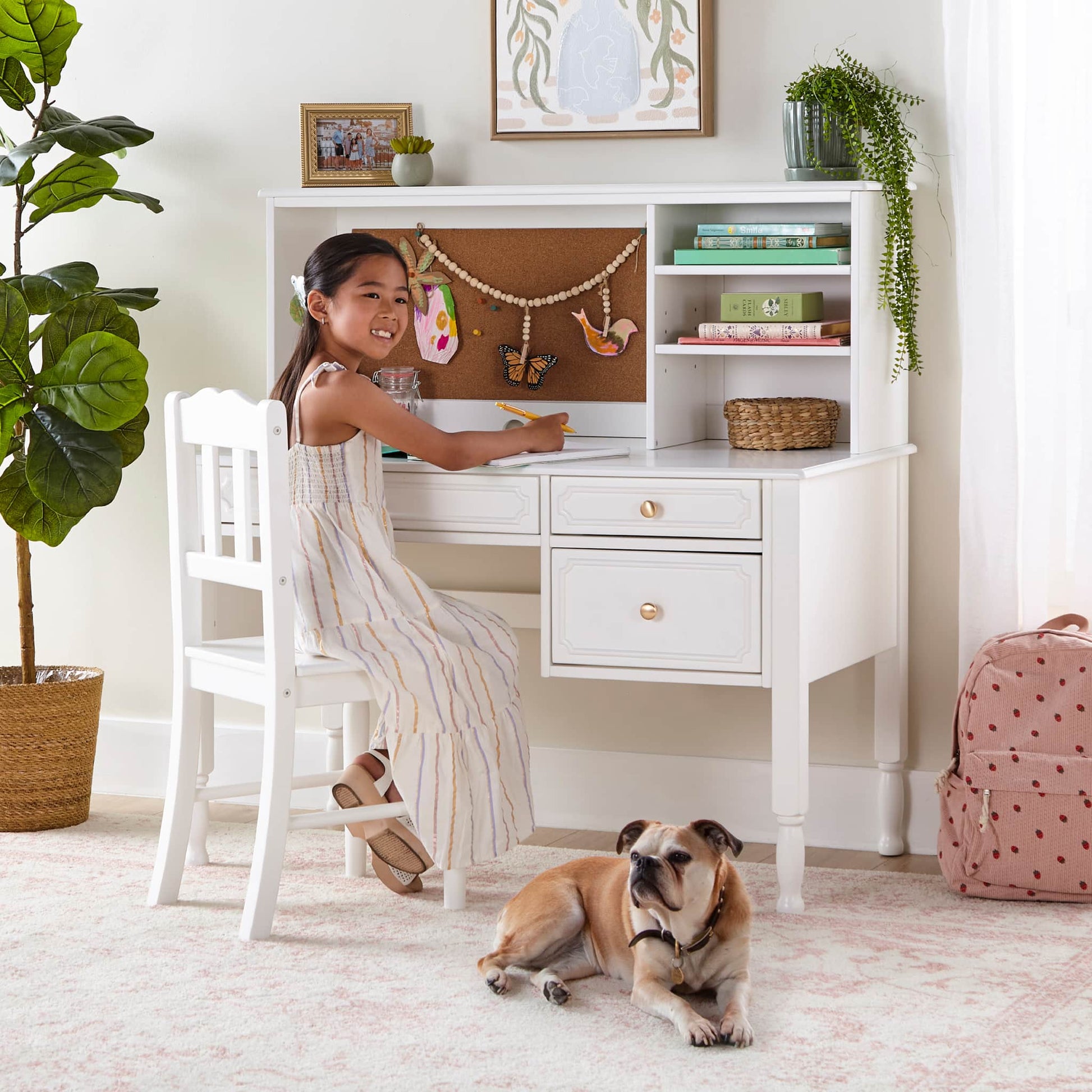 Kids' Avery Desk, Hutch and Chair Set
