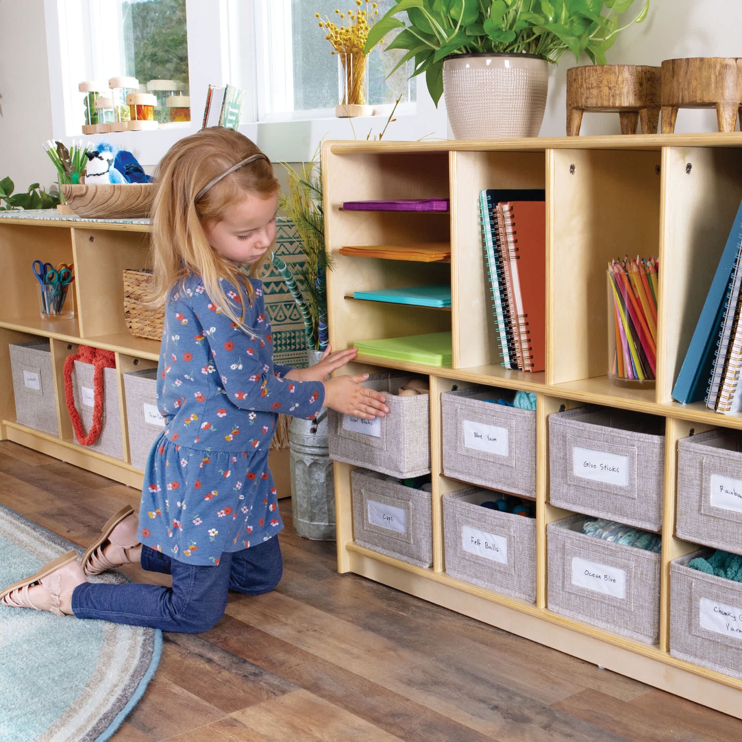 EdQ Shelves and 10 Bin Storage Unit - 30"