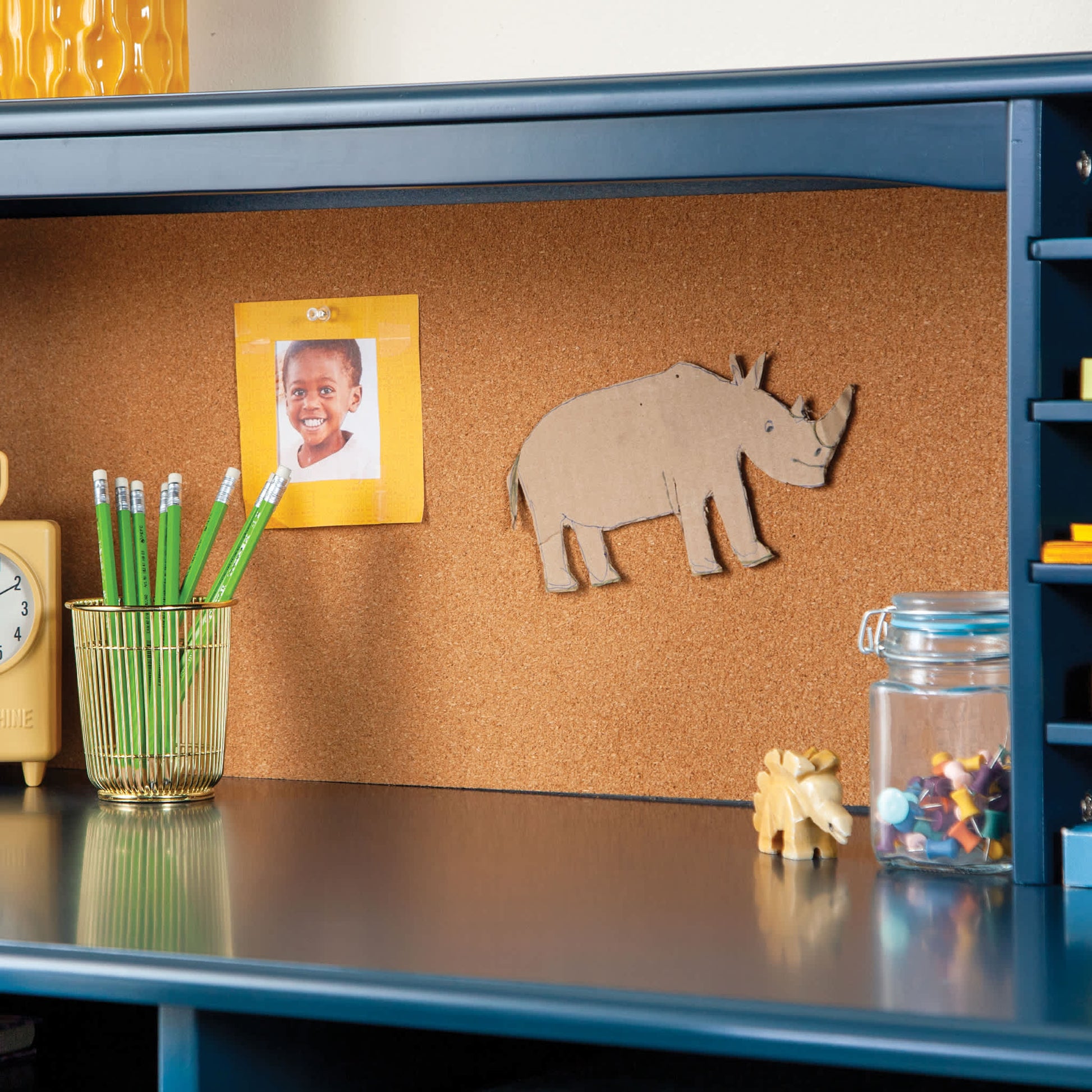 Kids' Media Desk, Hutch and Chair Set