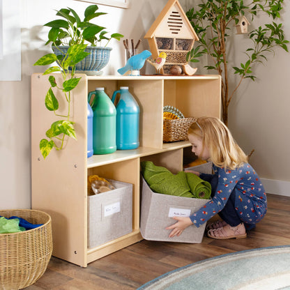 EdQ 2-Shelf 5-Compartment Storage with Bins - 30"