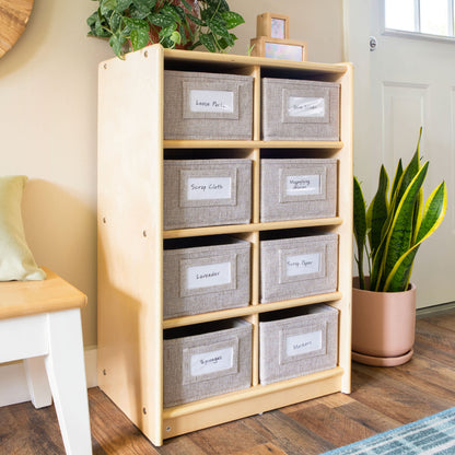 EdQ 8 Cubby Bin Storage Organizer - 30"