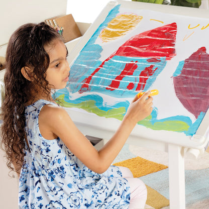 Design Studio - 3 in 1 Art Table, Drafting Table, Easel, and Stool