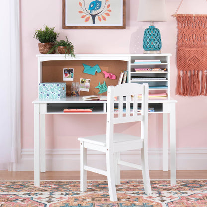 Kids' Media Desk, Hutch and Chair Set