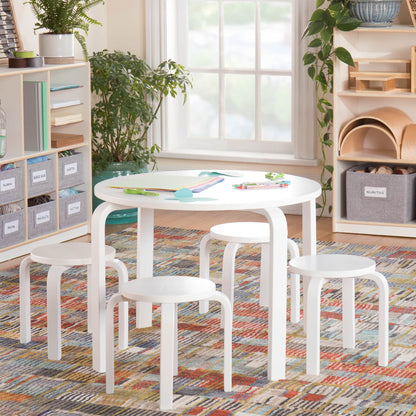 Nordic Toddler Table and Stool Set